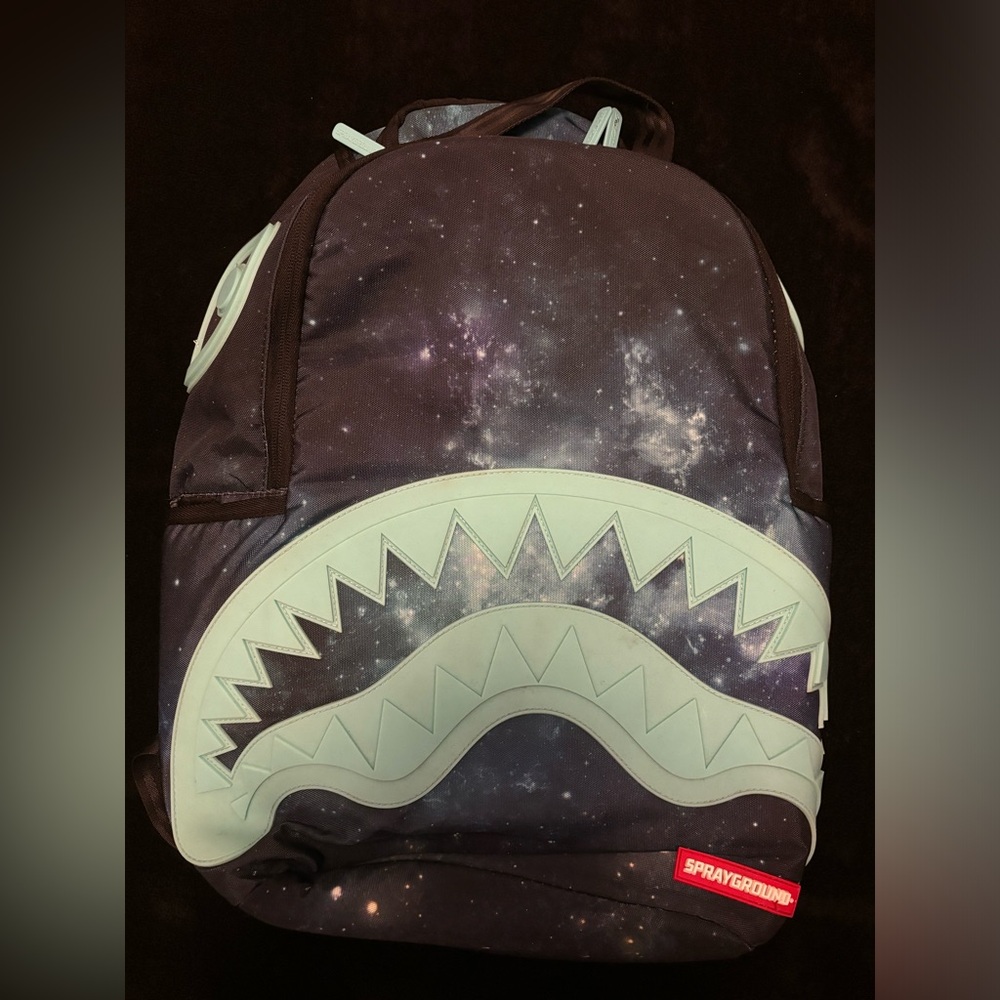Sprayground Tiff Galaxy Rubber Shark Backpack